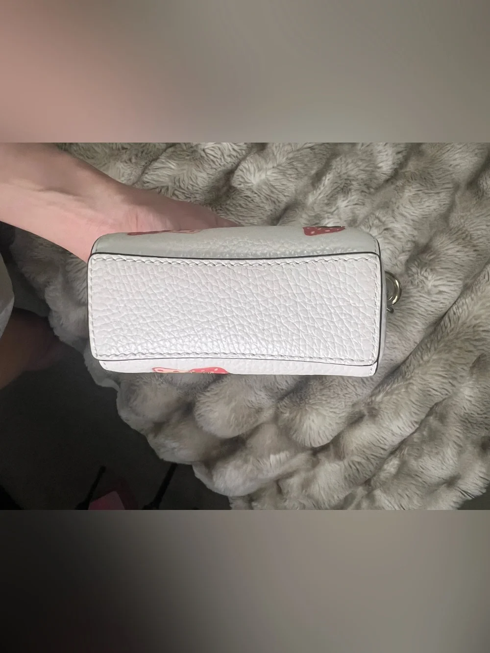 Coach Rowan Med & Micro White Strawberry Print Satchel Set ($653 total for set)